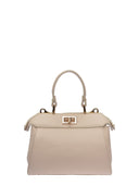 Roberta M borsa a mano AMALIE vera pelle-beige