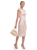 Roberta M borsa a mano AMALIE vera pelle-beige
