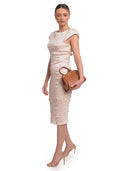 Roberta M borsa a mano AMALIE pelle naturale-cognac