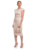 Roberta M borsa a mano CLARISSE pelle naturale-beige