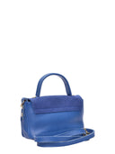Borsa a mano CLARISSE in vera pelle Roberta M - Blu jeans