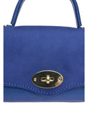 Borsa a mano CLARISSE in vera pelle Roberta M - Blu jeans