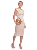 Roberta M borsa a mano CLARISSE pelle naturale-Cognac