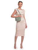 Roberta M Borsa a tracolla DALIA in vera pelle - Verde menta