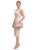 Roberta M geanta baguette ANEMONE piele naturala-taupe