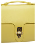 Roberta M borsa baguette ANEMONE pelle naturale-Giallo limone
