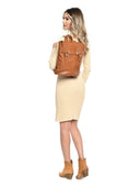 Roberta M Rucsac SELENE piele naturala coniac