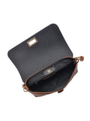 Roberta M Borsa a tracolla FRANCESCA in vera pelle - Cognac