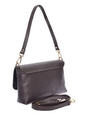 Roberta M Borsa a tracolla FRANCESCA in vera pelle - Marrone Scuro