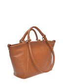 Roberta M Borsa a spalla ADELA vera pelle-Cognac