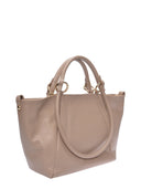Roberta M Borsa Tote ADELA pelle naturale-tortora
