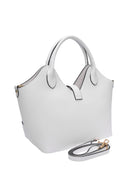 Roberta M borsa a mano CAMILA pelle naturale-bianco