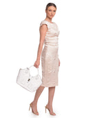 Roberta M borsa a mano CAMILA pelle naturale-bianco