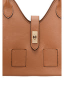 Roberta M borsa a mano CAMILA in vera pelle-Cognac