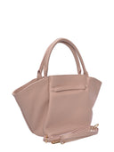 Roberta M Borsa a spalla ESME pelle naturale-Rosa cipria