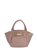 Roberta M Borsa a spalla ESME pelle naturale-Rosa cipria