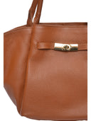 Roberta M Borsa Tote ESME in pelle naturale-Cognac