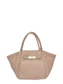 Roberta M Borsa Tote ESME in vera pelle-tortora