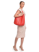 Roberta M borsa Hobo LUDOVICA in vera pelle-Rosso