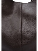 Borsa hobo LUDOVICA in vera pelle di Roberta M - Marrone Scuro