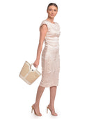 Roberta M borsa a mano LEA pelle naturale-beige