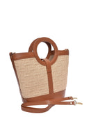 Roberta M borsa a mano LEA pelle naturale-Cognac