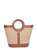 Roberta M borsa a mano LEA pelle naturale-Cognac