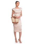 Roberta M borsa a mano LEA pelle naturale-Cognac