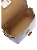 Roberta M Borsa a tracolla NIGHT in vera pelle-Argento