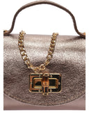 Roberta M Borsa a tracolla NIGHT in vera pelle - Bronzo