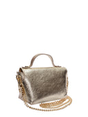 Roberta M Borsa a tracolla NIGHT vera pelle-dorato
