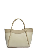 Borse Borsa tote Viviana in pelle naturale color tortora