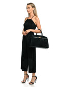 Isabella Rhea Geanta de mana  Yvonne piele naturala Negru