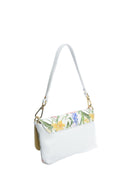 Isabella Rhea Geanta de umar  Zara piele naturala-Alb/floare multicolor