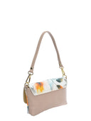 Borsa pochette Zara, vera pelle arancione