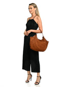 Anna Luchini Geanta de umar  Dorina piele naturala coniac