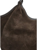 Borsa a tracolla Anna Luchini Dorina, pelle naturale, marrone scuro