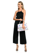 Borse Borsa a mano Nora in pelle naturale viola