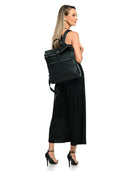 Anna Luchini Rucsac Elisa piele naturala-Negru