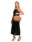 Anna Luchini Geanta de umar  Erica piele naturala coniac