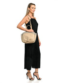 Borse Borsa a tracolla Erica in pelle naturale color tortora