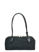 Anna Luchini Geanta de umar  Gina piele naturala Negru