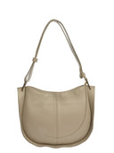 Borse Borsa a tracolla Sorina in pelle naturale color talpa