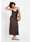 Rochie midi satin-effect Maro