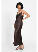Rochie midi satin-effect Maro