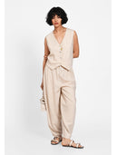 Pantaloni relaxed Bej