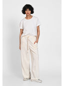 Pantaloni wide-leg Alb