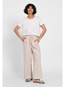Pantaloni wide-leg Bej