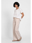 Pantaloni wide-leg Bej
