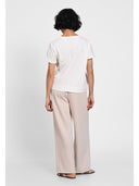 Pantaloni wide-leg Bej